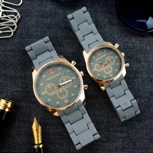 Couple's Chronograph Watches - Grey