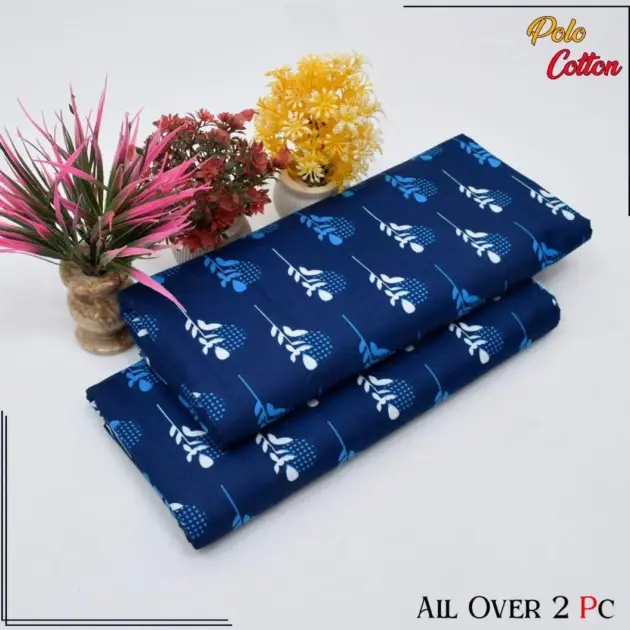 2 Pcs Women's Unstitched Printed Suit