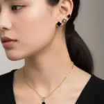 Modern Design Gold Plated Artificial Stones Artificial Set