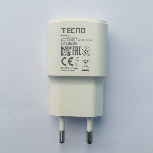 Original Tecno 10W charger