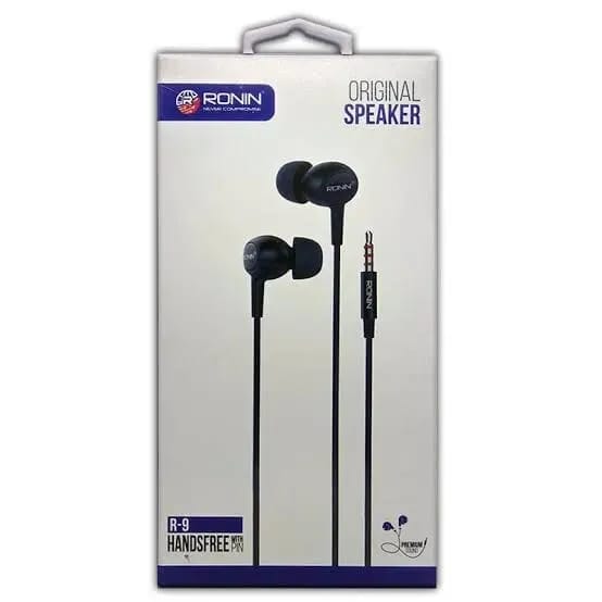 Ronin R-9 Handsfree Wired Earphones with Mic – Original Speaker Sound