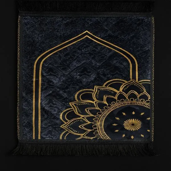 Velvet Printed Kids Quilted Prayer Mat