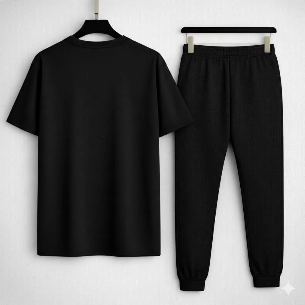 Premium Audi-Logo Printed T Shirt & Trouser Set ( Stylish & Breathable ) - Image 3