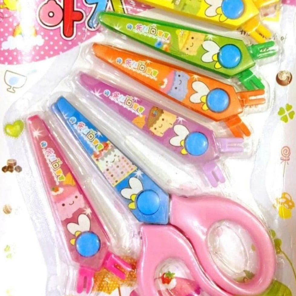 6 Pcs Multicolor Safe Scissors Set - Safe for Kids with Comfortable Grip and Rounded Tips - Image 2