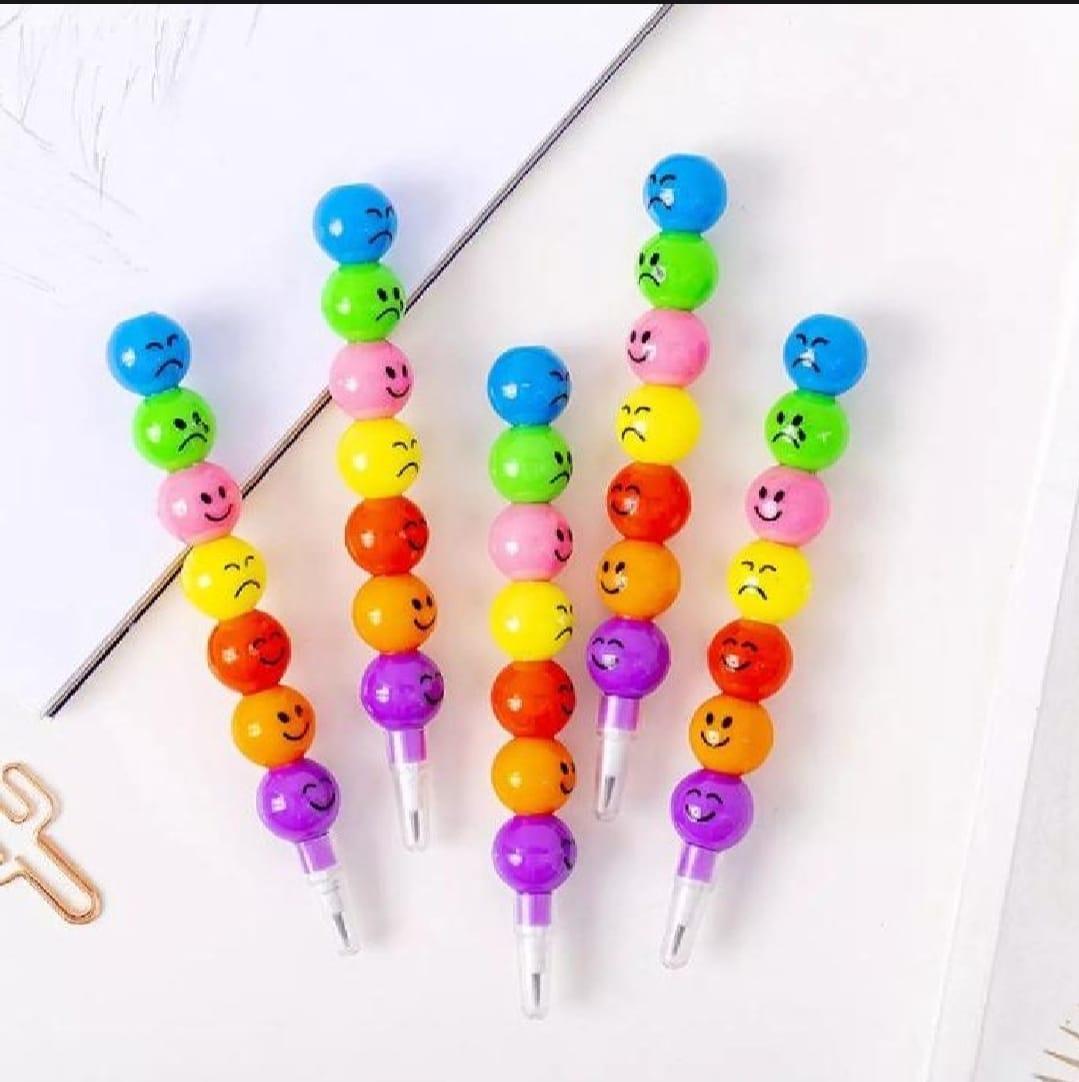Cute Multicolor 12 Pcs Pencil Set - Perfect Gift for Kids and Students!