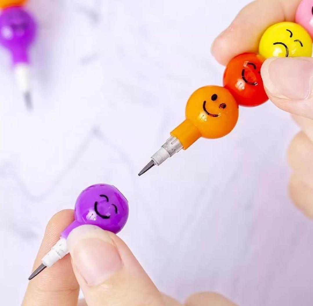 Cute Multicolor 12 Pcs Pencil Set - Perfect Gift for Kids and Students! - Image 2