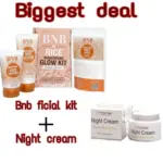 Ultimate 2 in 1 Skincare Bundle - Night Cream & Facial Kit (2 Pcs)