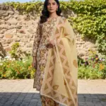 Eid Collection 3 Pcs Women's Stitched Cotton Lawn Printed Suit