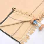 1 Pc Men's Wool Texture Shawl