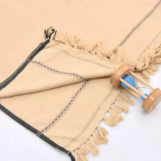 1 Pc Men's Wool Texture Shawl