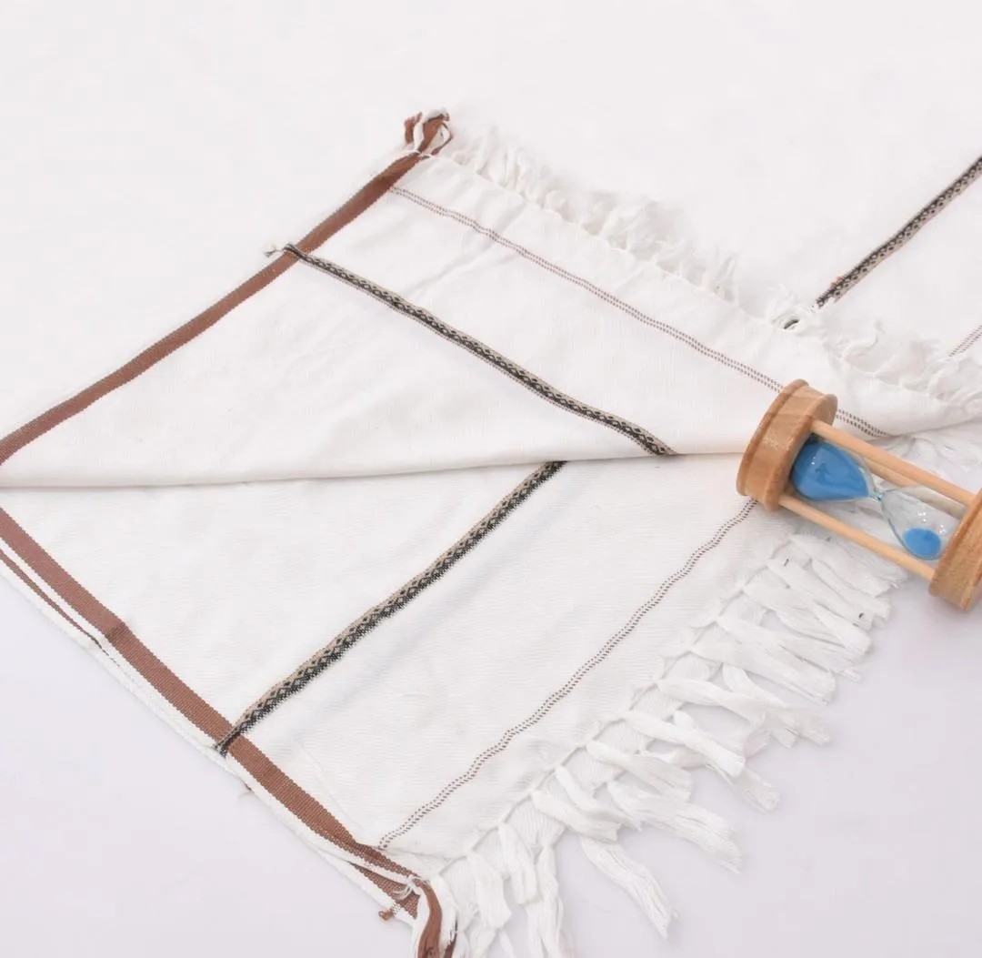 1 Pc Men's Wool Texture Shawl - Image 3