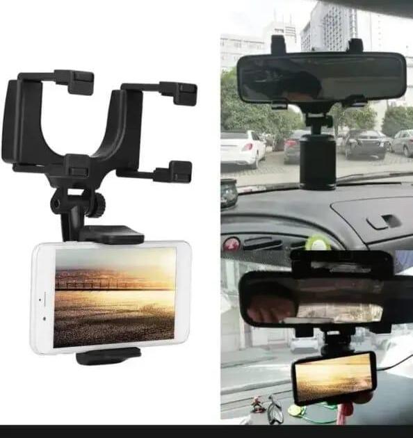 Car Back View Mirror Mobile Phone Holder