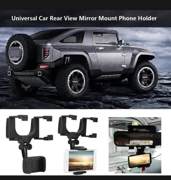 Car Back View Mirror Mobile Phone Holder - Image 3