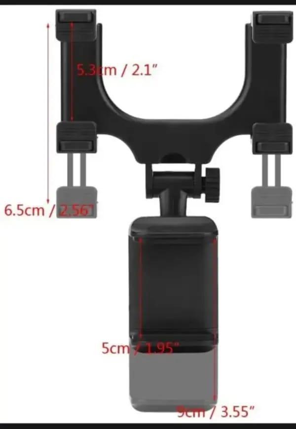 Car Back View Mirror Mobile Phone Holder - Image 5