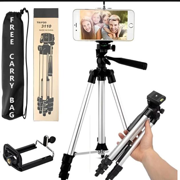 3110 Tripod Stand – 3.5 Feet Adjustable Mobile & Camera Stand with Bag