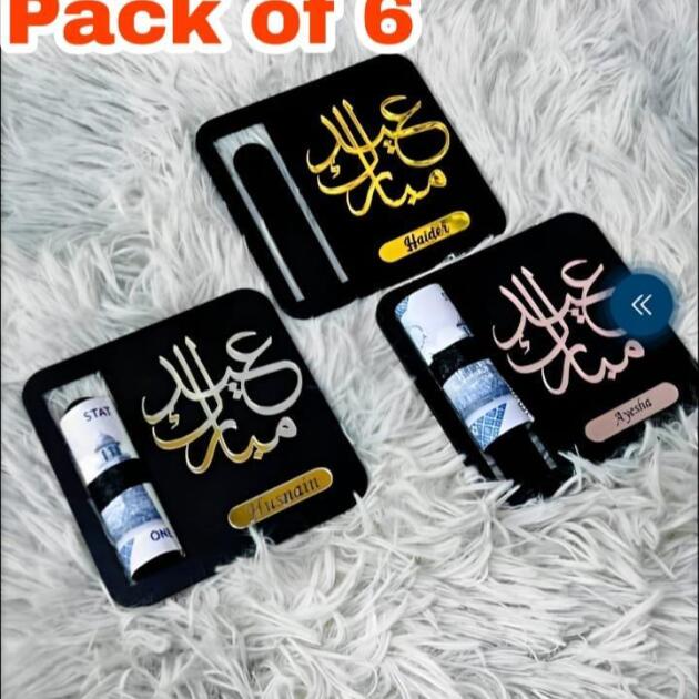 Embellished Money Envelopes - 6 Pcs for Weddings, Birthdays, & Eidi Celebrations