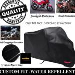 Bike Top Cover Water & Scratch Proof Bike Top Cover Bike PARACHUTE with Pu Coating - Fits for cd70CC, and 125cc all bikes