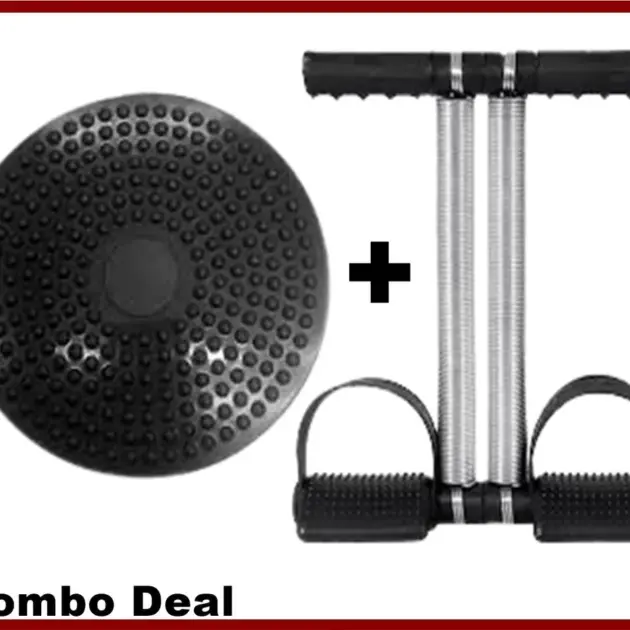 Twister Exercise Machine & Tummy Trimmer | Home Gym Fitness Equipment Set (Double Spring)