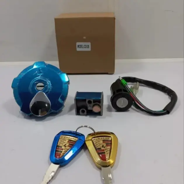 Bike Honda 125 3 Pcs Lock Set , Lock Kit Switch