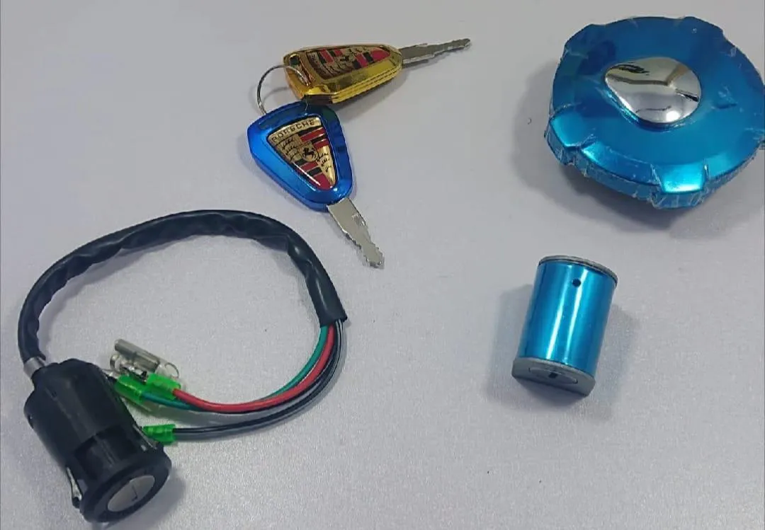 Bike Honda 125 3 Pcs Lock Set , Lock Kit Switch - Image 2