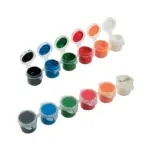 6 Pcs Mini Poster Paint Colors With 1 Brush,2 Kit In Multicolors