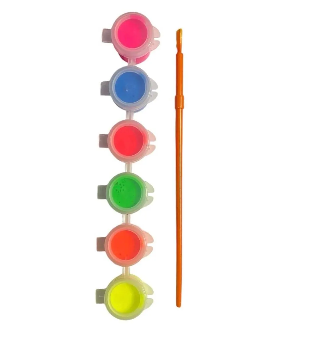 6 Pcs Mini Poster Paint Colors With 1 Brush,2 Kit In Multicolors - Image 3