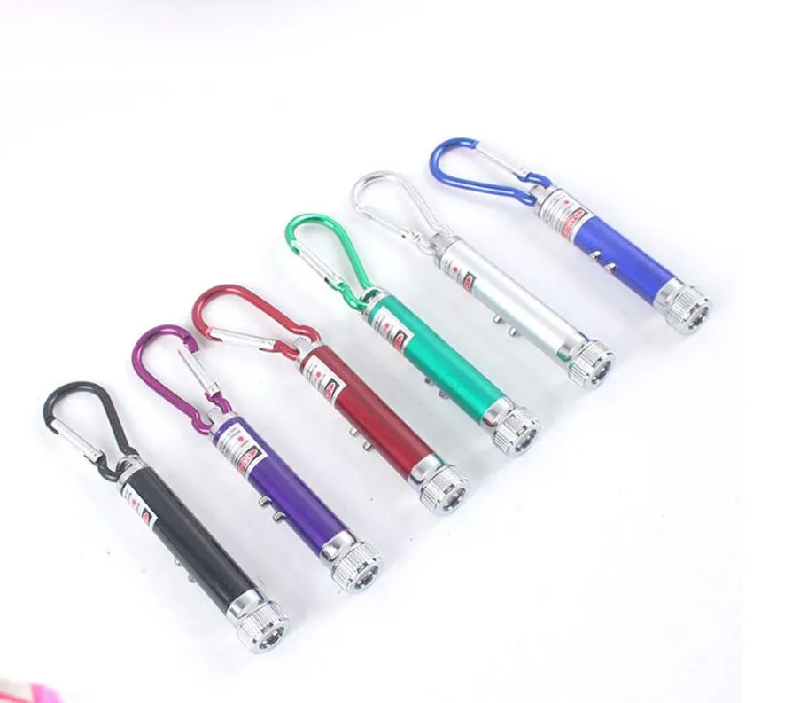 3 In 1 Multipurpose Laser Light With Keychain, 2 Pcs - Image 2