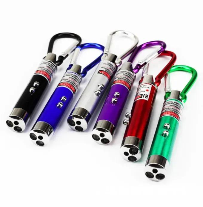 3 In 1 Multipurpose Laser Light With Keychain, 2 Pcs - Image 4
