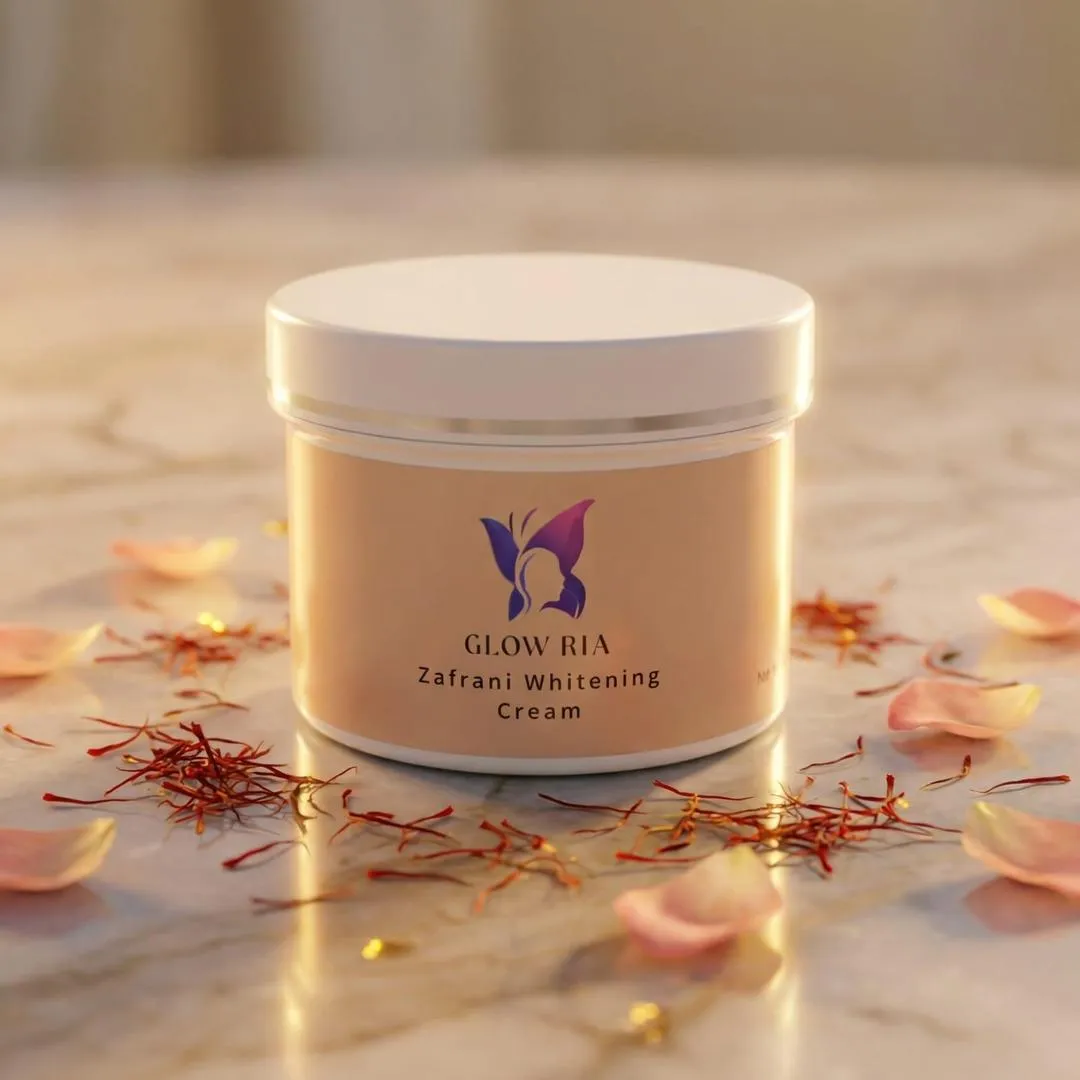 Glow Ria Zafrani Whitening Cream, 100 Gram , 1 Pc, No Side Effects - Image 3