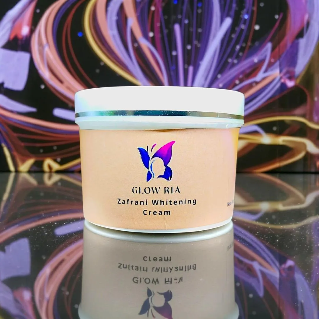 Glow Ria Zafrani Whitening Cream, 100 Gram , 1 Pc, No Side Effects - Image 4