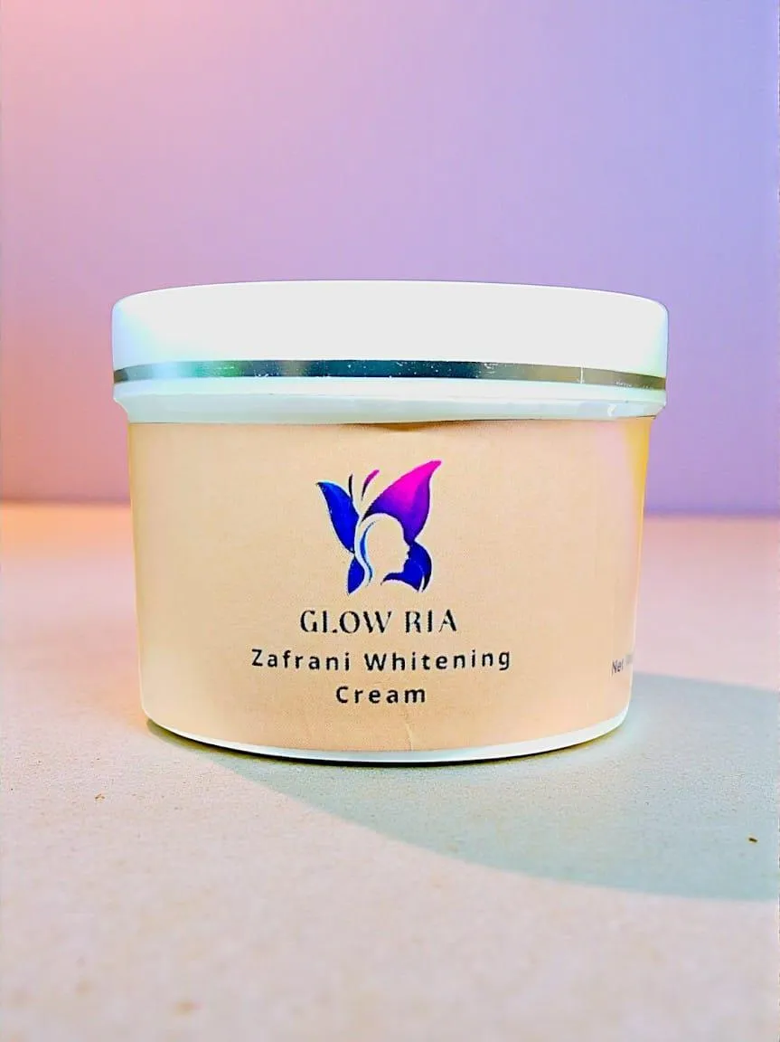Glow Ria Zafrani Whitening Cream, 100 Gram , 1 Pc, No Side Effects - Image 5