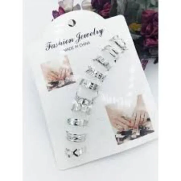 10 Pcs Multiple Design Adjustable Rings Set, 1 pack - Image 3
