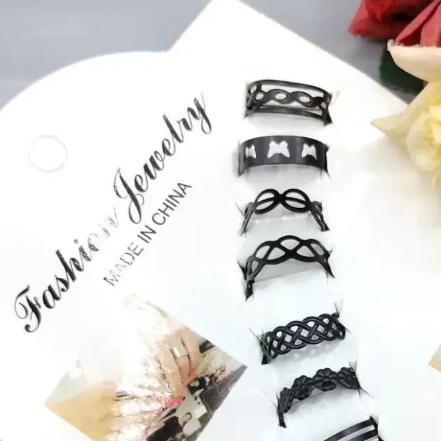 10 Pcs Multiple Design Adjustable Rings Set, 1 pack