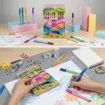 10 Pcs Colorful Markers Set For Kids, For Daily Use