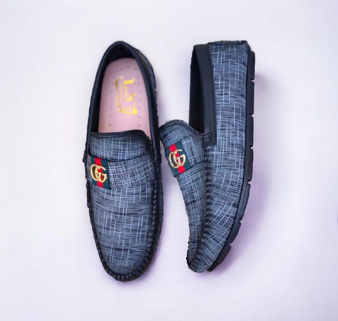 Men's Formal Grey Fabric Loafers - 1 Pcs for Stylish Comfort - Image 2