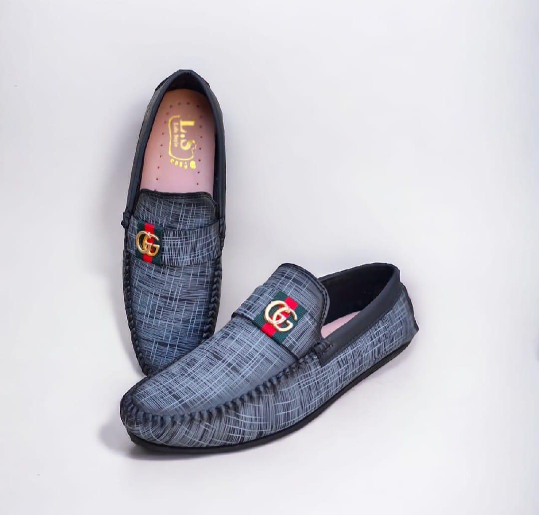 Men's Formal Grey Fabric Loafers - 1 Pcs for Stylish Comfort - Image 3