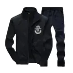 1 Pc Men's Fleece Plain Billionaires Zipper Track Suit