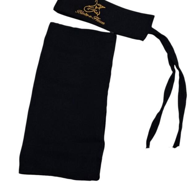 Elegant Black Embroidered Chiffon Niqab - 1 Pc