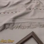 Luxurious 1 Pc Grey Plain Wool Shawl