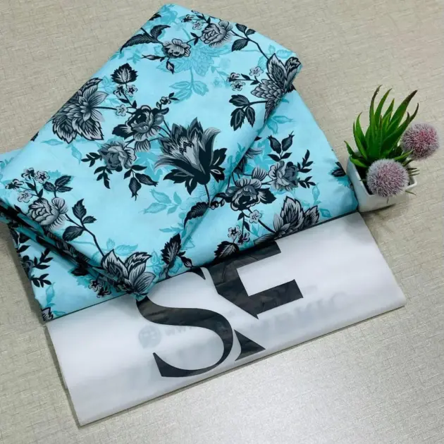 2 Pcs Women's Unstitched Printed Suit