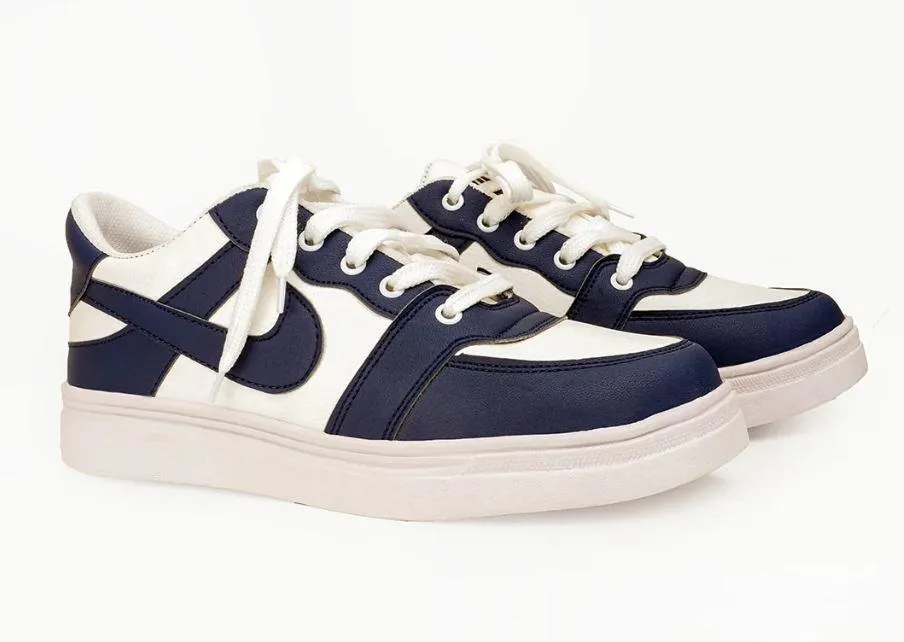 Men's Rexine Fancy Sneakers (JRD-Blue) - Image 3