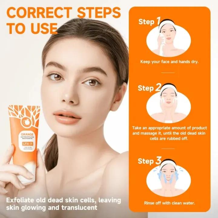 Orange Exfoliating Scrubbing Gel, 120g - Image 3