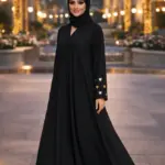 Georgette Embroidered Classic Abaya