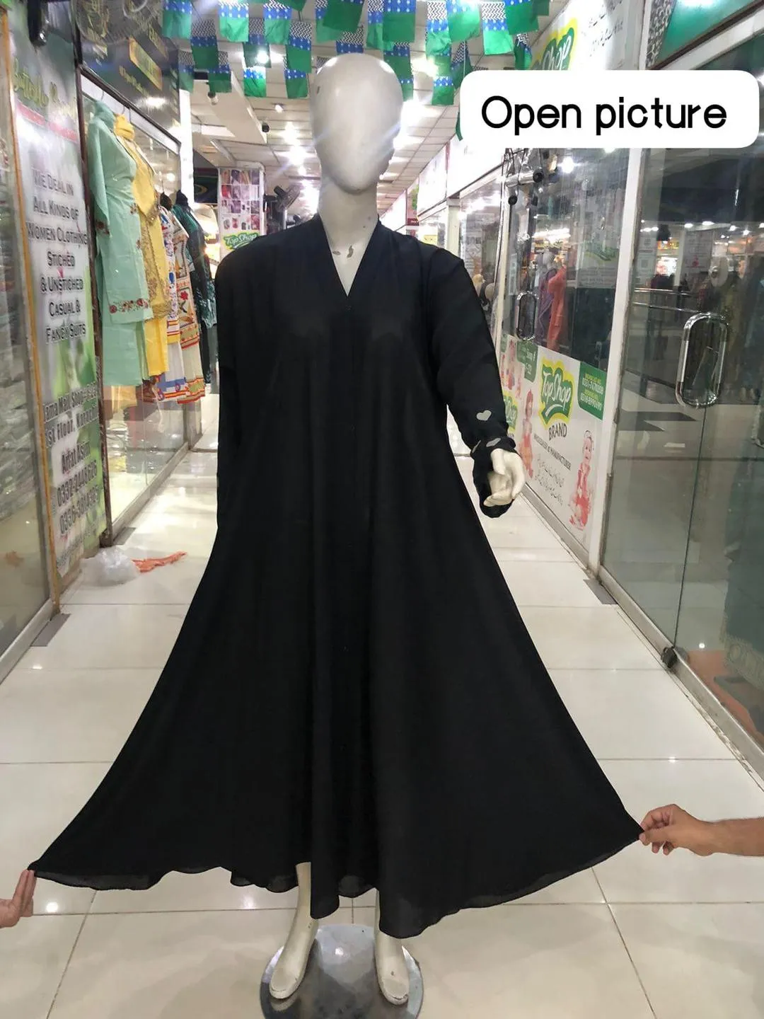 Georgette Embroidered Classic Abaya - Image 5