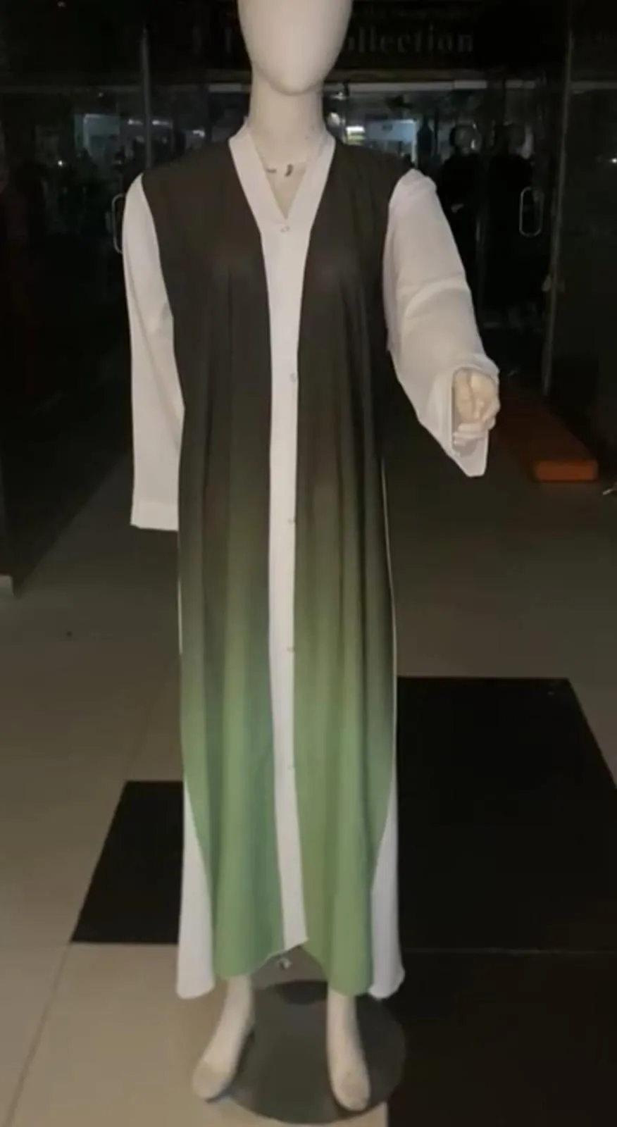 Georgette Printed Classic Abaya - Image 2