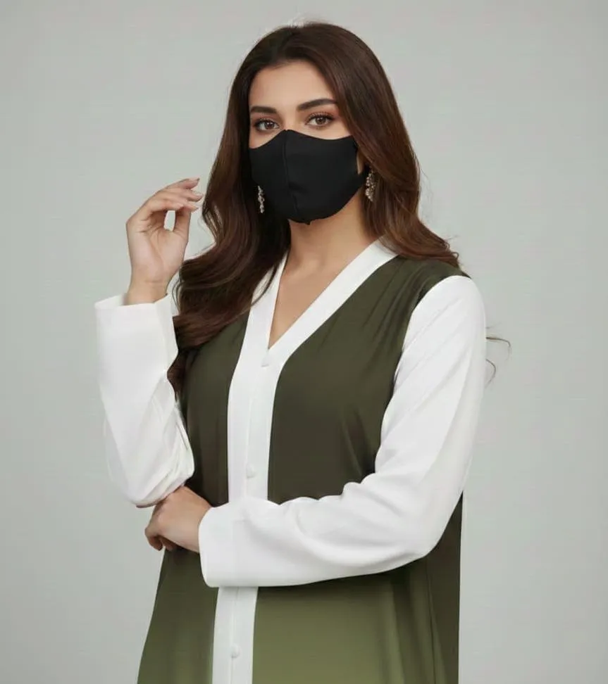 Georgette Printed Classic Abaya - Image 3