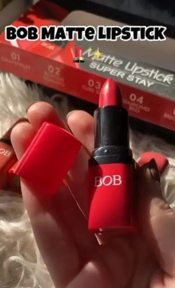 Bob High Pigmented Velvet Matte Lipstick, Pack Of 6 - Image 2