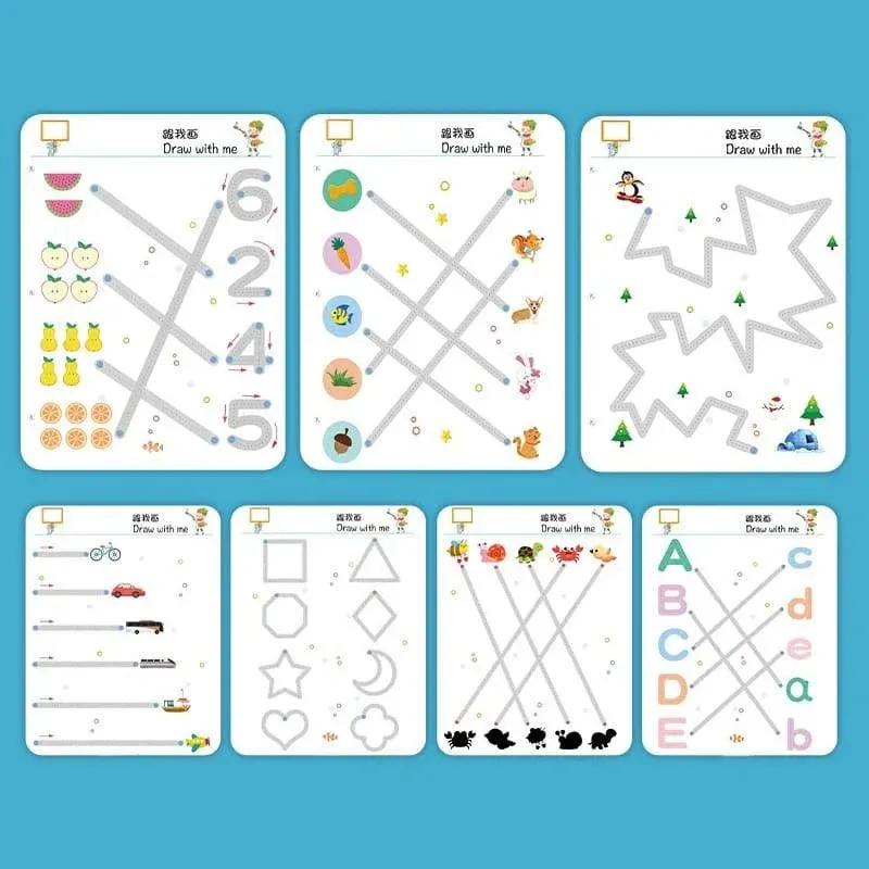 Kids's Stroke Dot to Dot Learning Book - 1 Pcs - Image 3