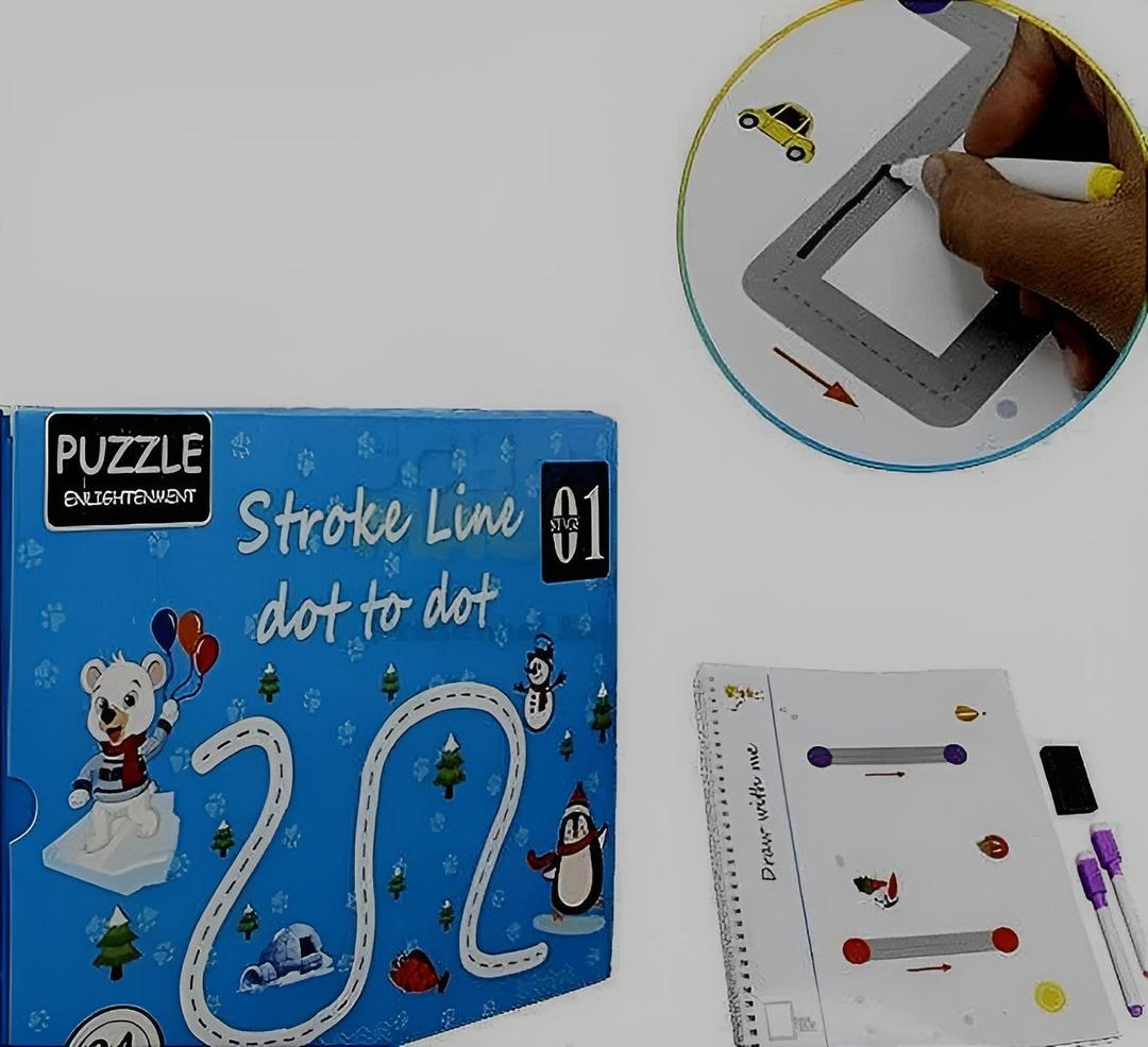 Kids's Stroke Dot to Dot Learning Book - 1 Pcs - Image 5
