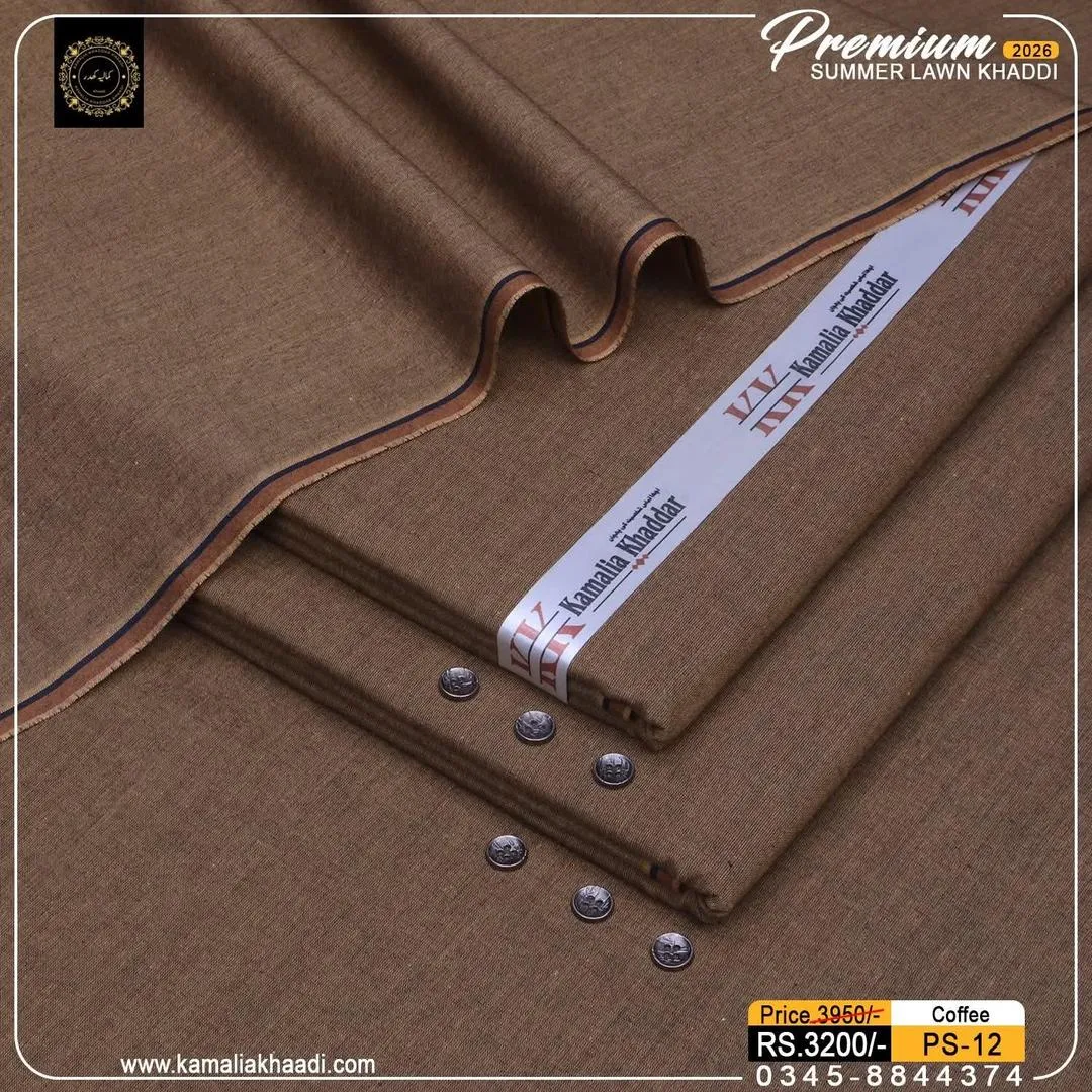 Men’s Unstitched Khaddar Plain Suit